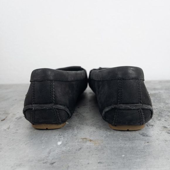 𝅺UGG Dempsey Driving Moccasins Loafers Black Size 6.5 Leather - Picture 5 of 7